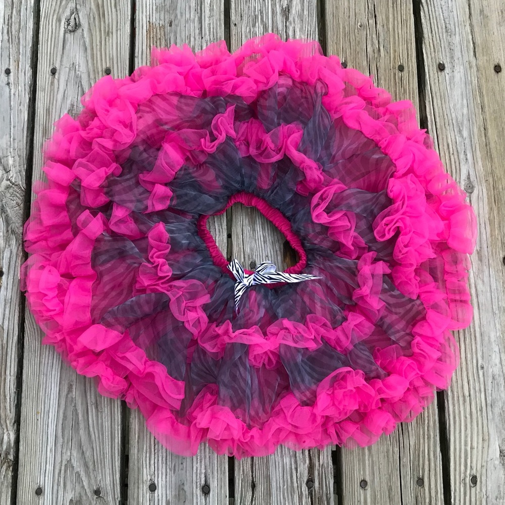 2/$10 Girl M 6 POPATU Super Full Tutu Skirt Costume Fun Cosplay Layer Full Skirt